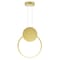 Cwi Lighting Pulley 8 in LED Satin Gold Mini Pendant 1297P8-1-602 - alternate 2